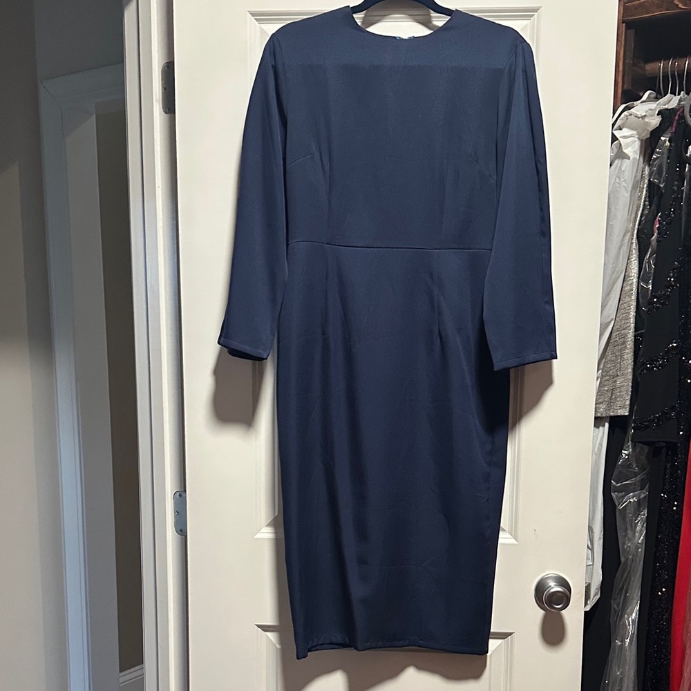 Elegant Navy Blue Dress